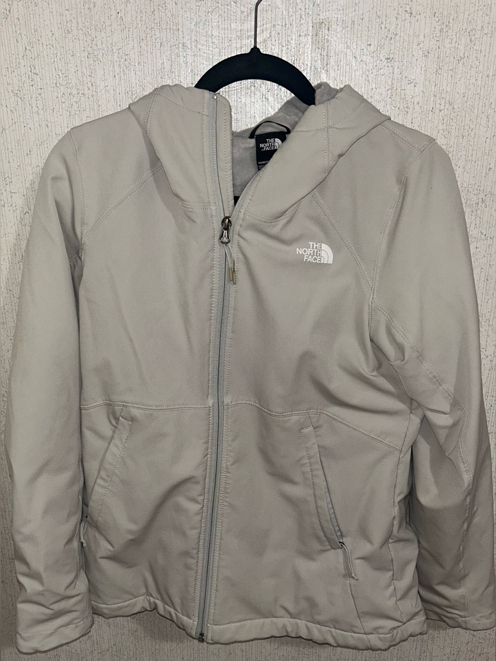 The North Face women’s' Light Gray Hooded Jacket